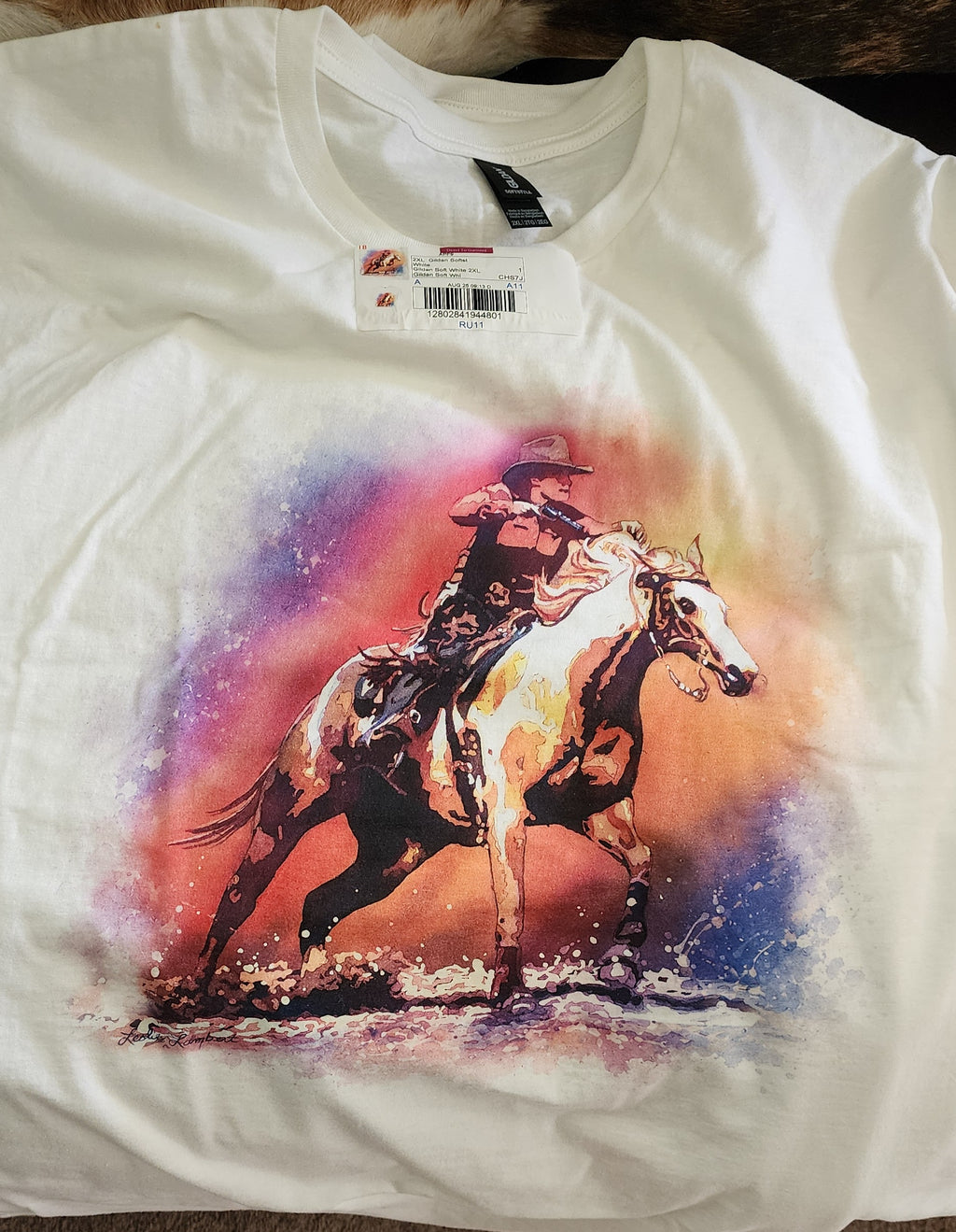 Shooting Stars | Western Cowgirl & Horse Art T-Shirt